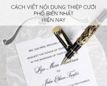 Viết Thiệp Cưới Như Thế Nào Cho Thật Trang Nhã Và Lịch Sự?!