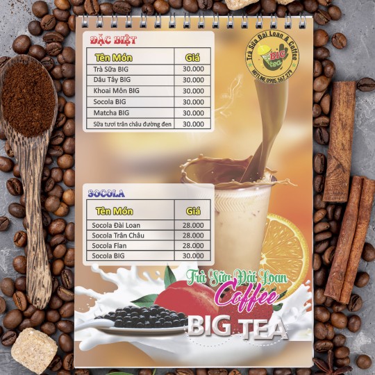 MENU TRÀ SỮA