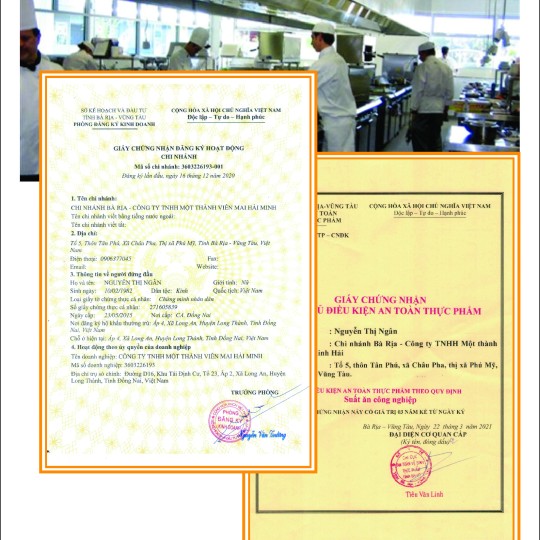 HỒ SƠ NĂNG LỰC SUẤT ĂN CÔNG NGHIÊP