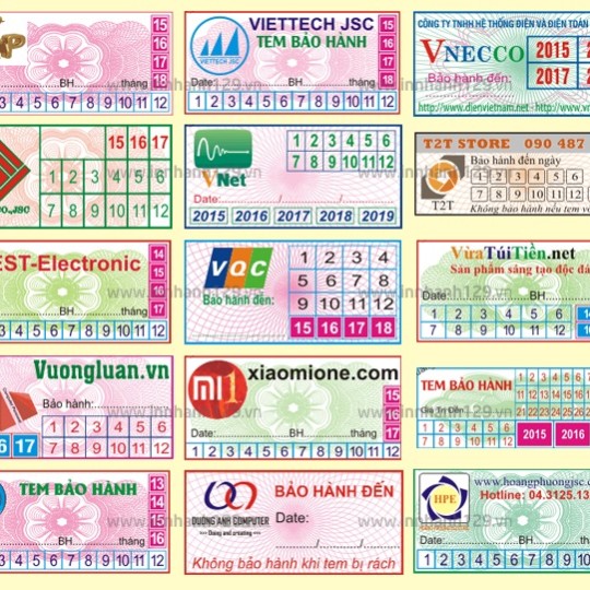 Tem bảo hành sản phẩm