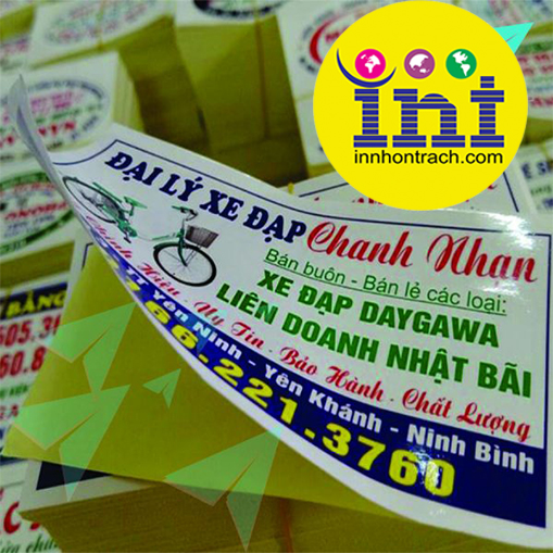 Mẫu Tem Decal Dán Quảng Cáo Đẹp